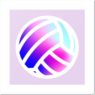 Gradient Volleyball Posters and Art